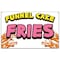 Signmission Funnel Cake Fries Banner Concession Stand Food Truck Single Sided B-120 Funnel Cake Fries19 - alternate 1